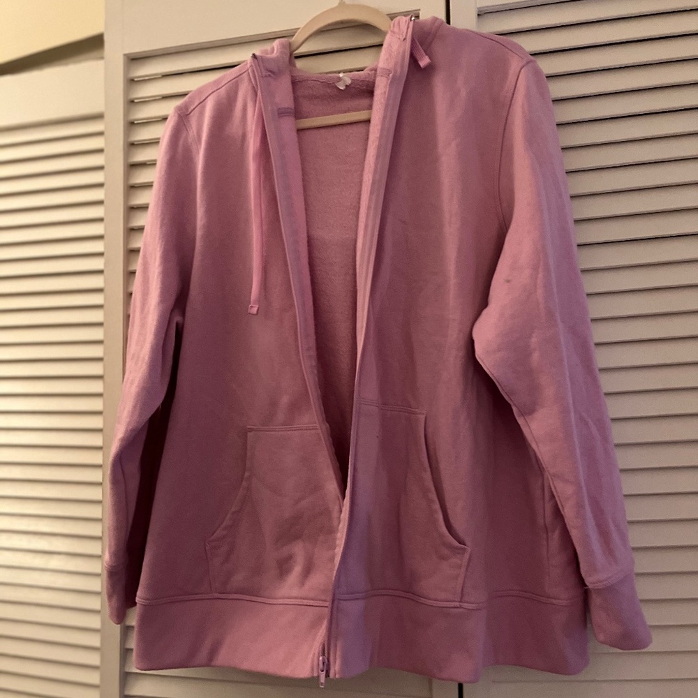 Pink plus size hoodie